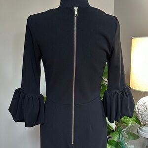 Betsy & Adam Elegant Black Melanie Bell Sleeves ♠️